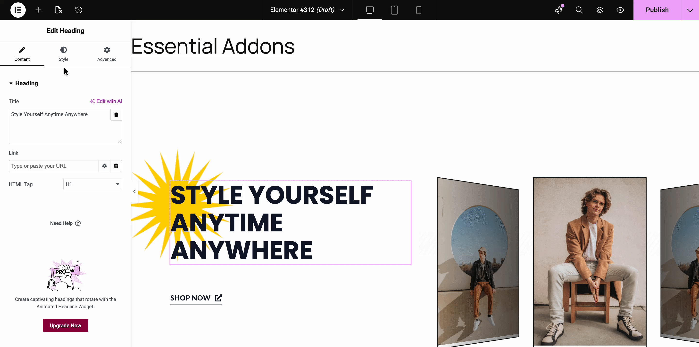 Configure Vertical Text Orientation Elements