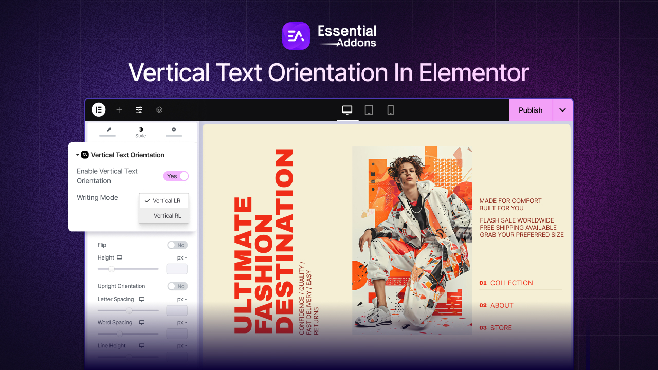 [New Extension] How to Show Vertical Text on Elementor Websites?