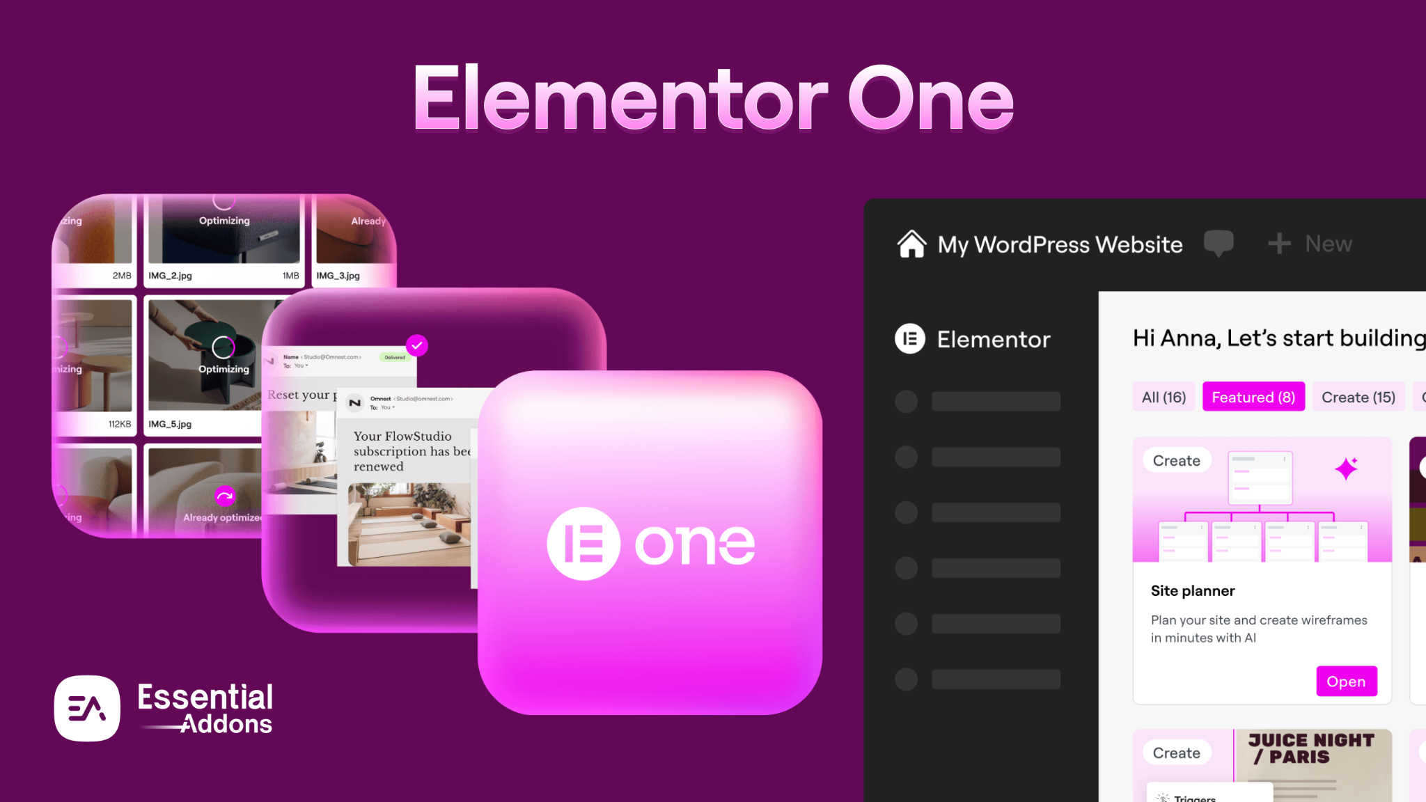 Elementor One: A Complete Overview of the New Website Creation Experience 1 Elementor One