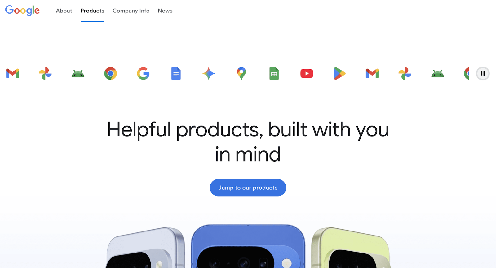 White Space in website