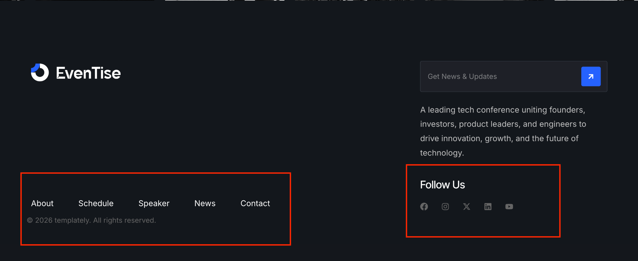 Footer in web design