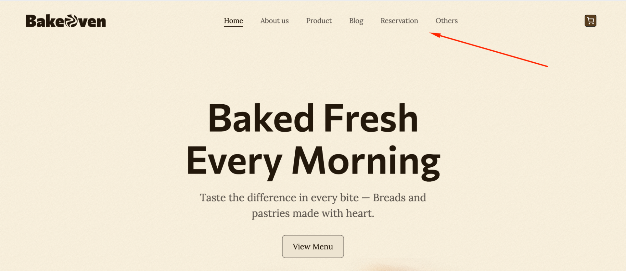 Elementor Website Header