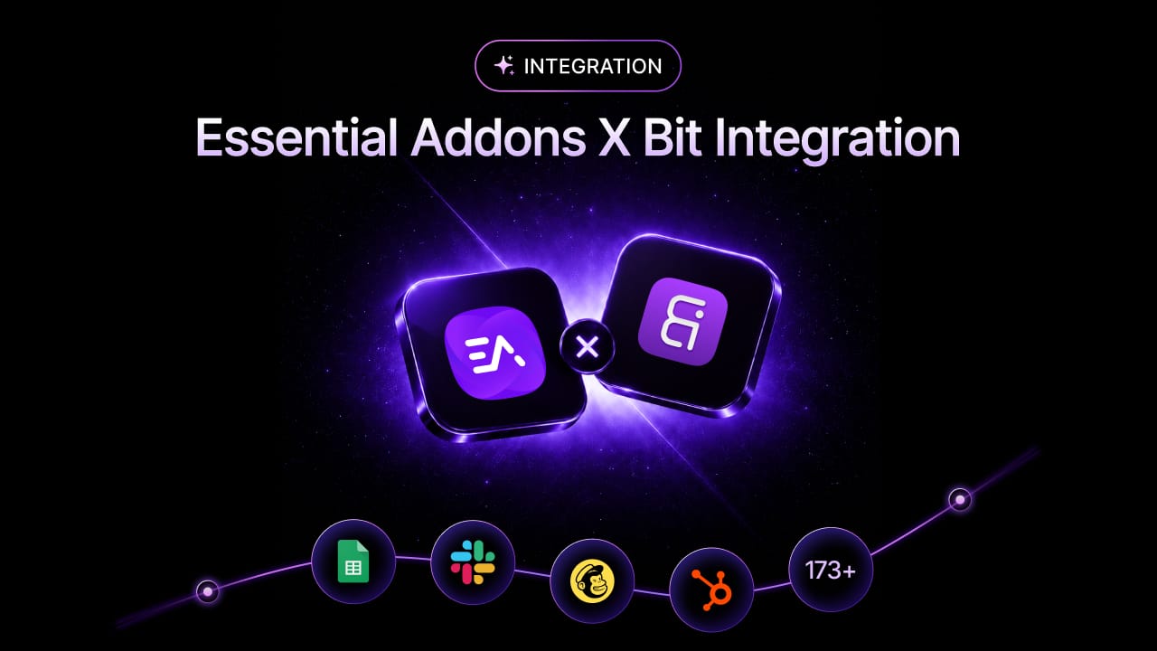 Automate Your Elementor Workflows: Connect Essential Addons And Bit Integrations with 173+ Apps