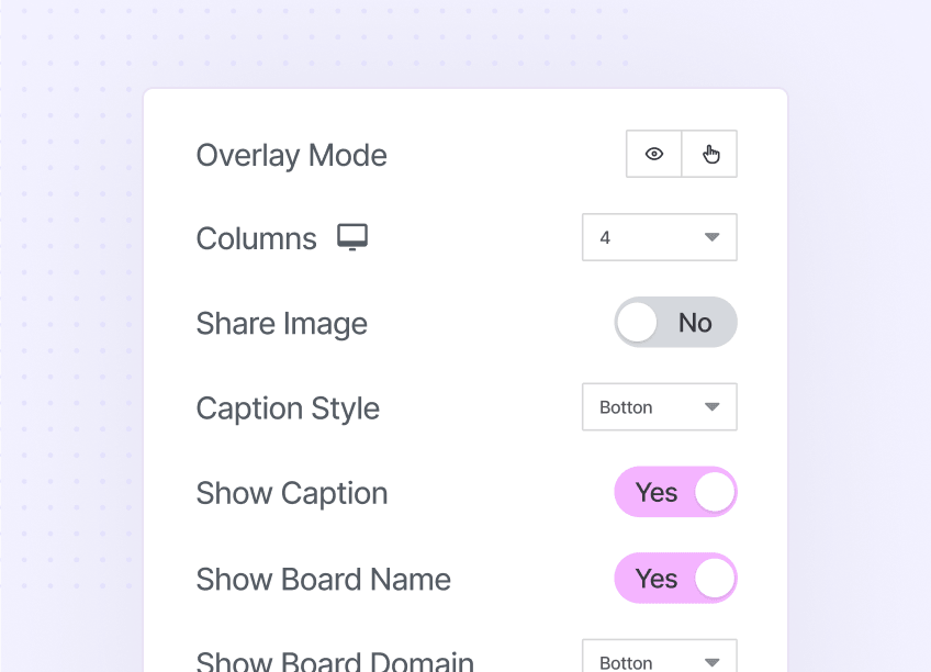 Pinterest Feed on Elementor Website 5