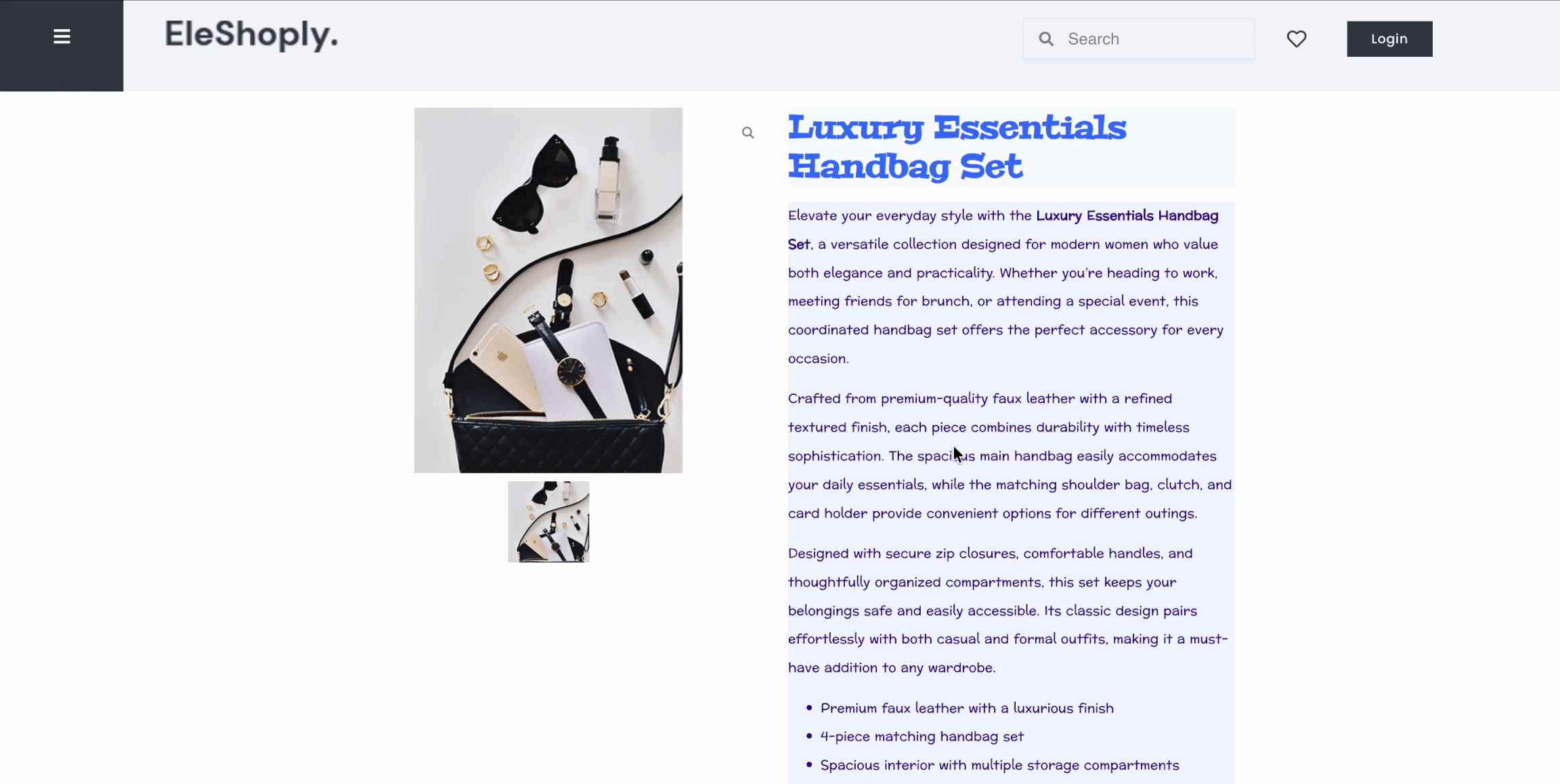 EA Woo Product Description 6 Woo Product Description Final Outome