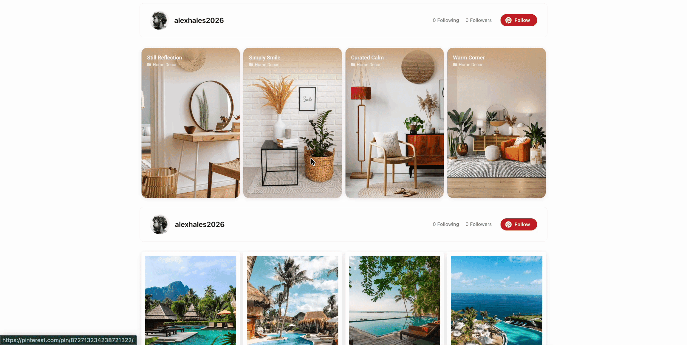 Show Pinterest Feed