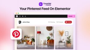 Display Pinterest Feeds on Elementor Websites to Connect Your Social Presence with Your Brand