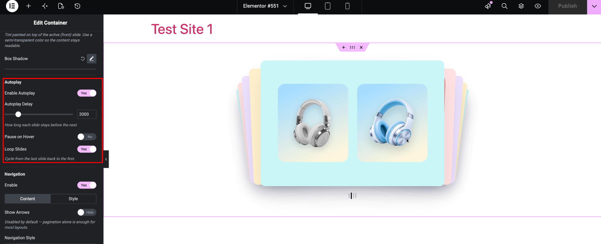 Customize EA Advanced Slider