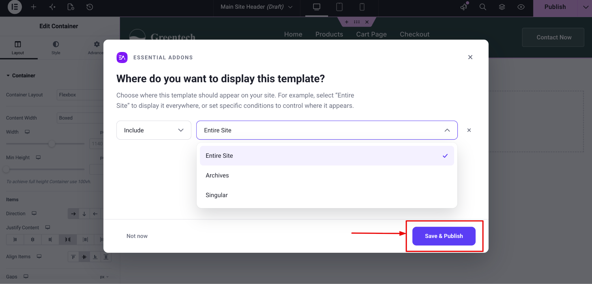 How to Use the EA Header & Footer Builder in Essential Addons