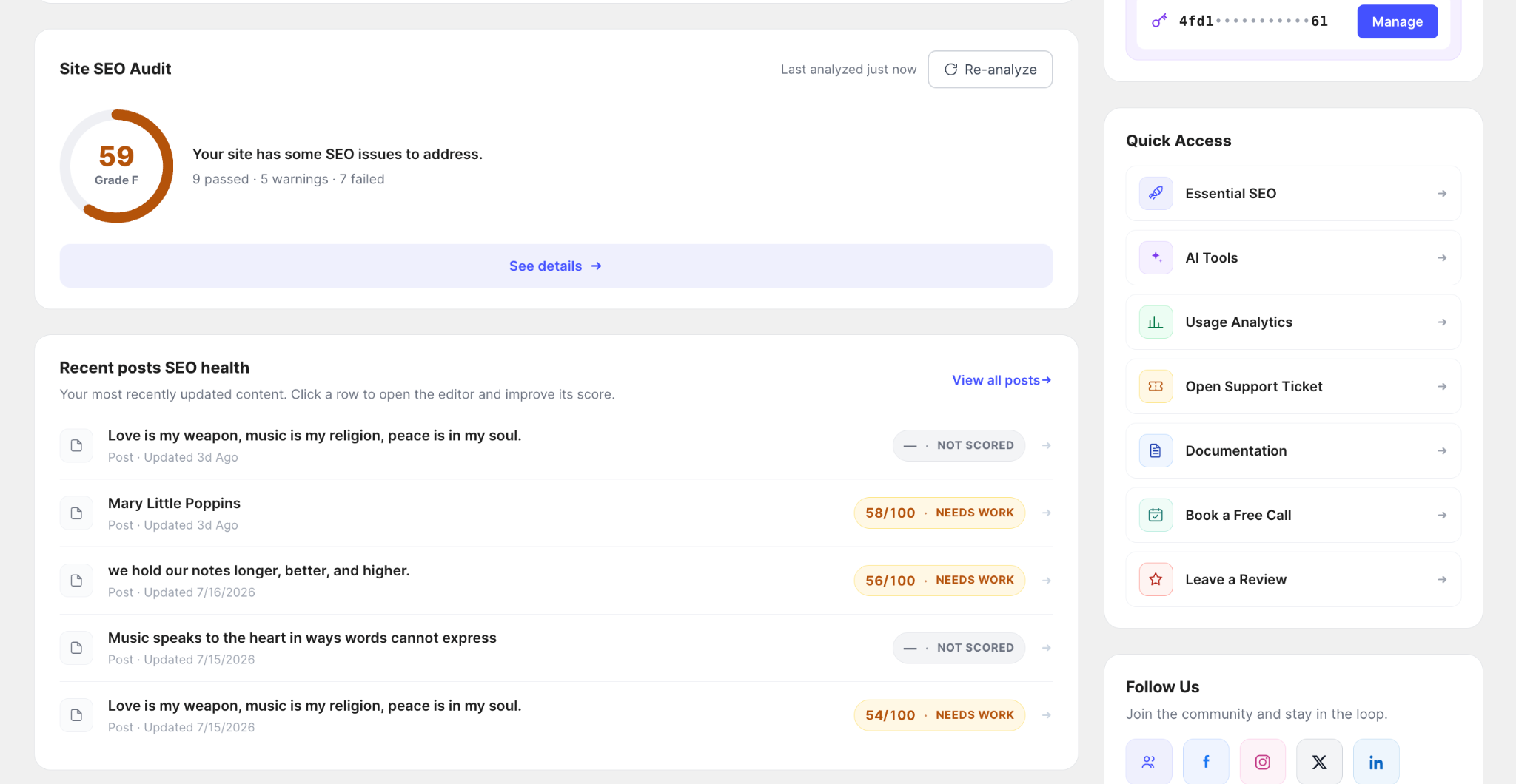 Site SEO audit